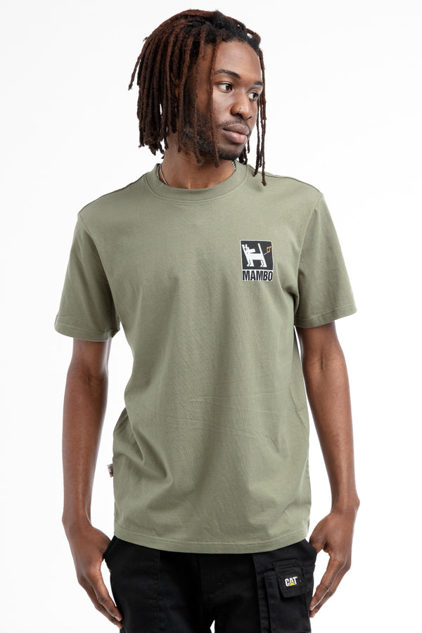 FARTING DOG T-SHIRT GREEN - Mambo Surf De Luxe